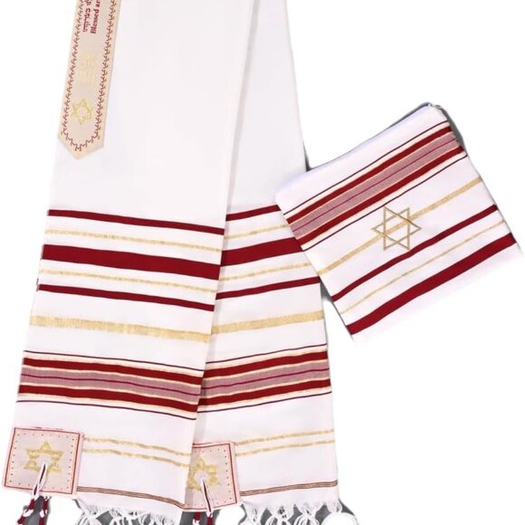 tallit lady prayer shawl Christian woman jewish cloth scarf - Picture 1 of 6